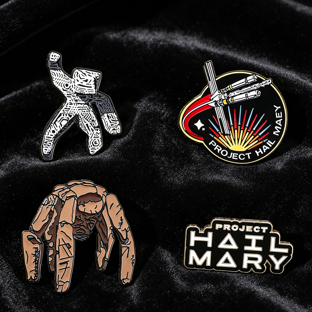 4pc Sci-Fi Enamel Pin Set Proj - Lapel Pin Enamel ulasan dan harga