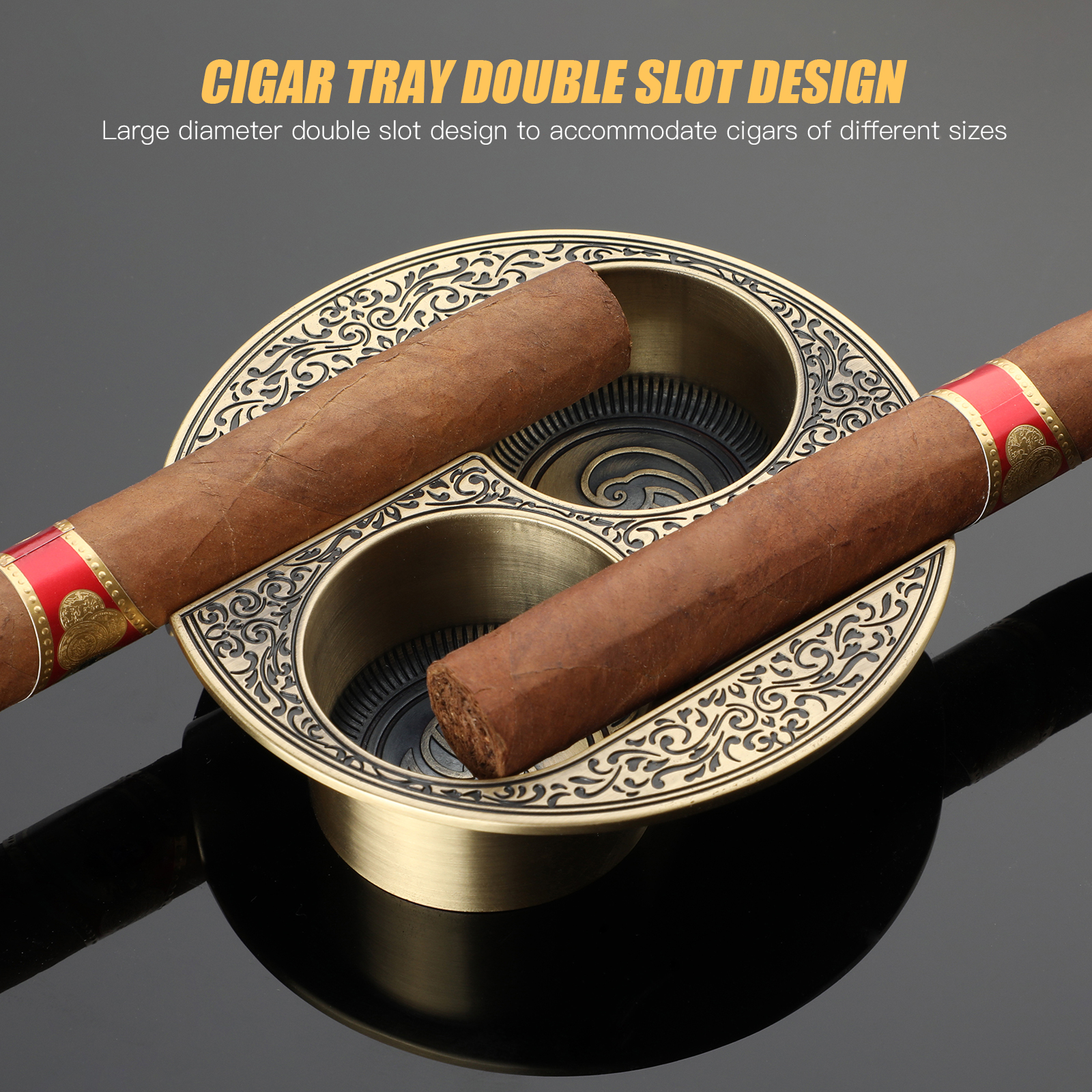 XIFEI Cigar Ashtray Metal Asht - Men'S Accessories Tray ulasan dan harga