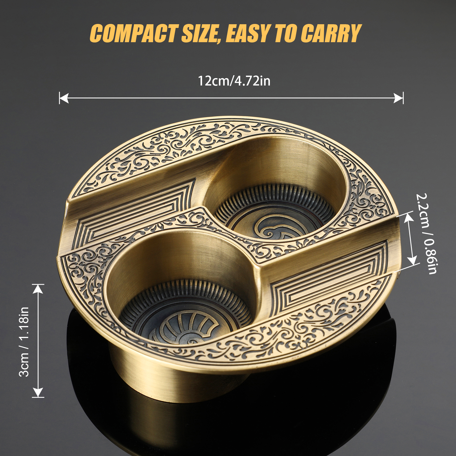 XIFEI Cigar Ashtray Metal Asht - Men'S Accessories Tray ulasan dan harga