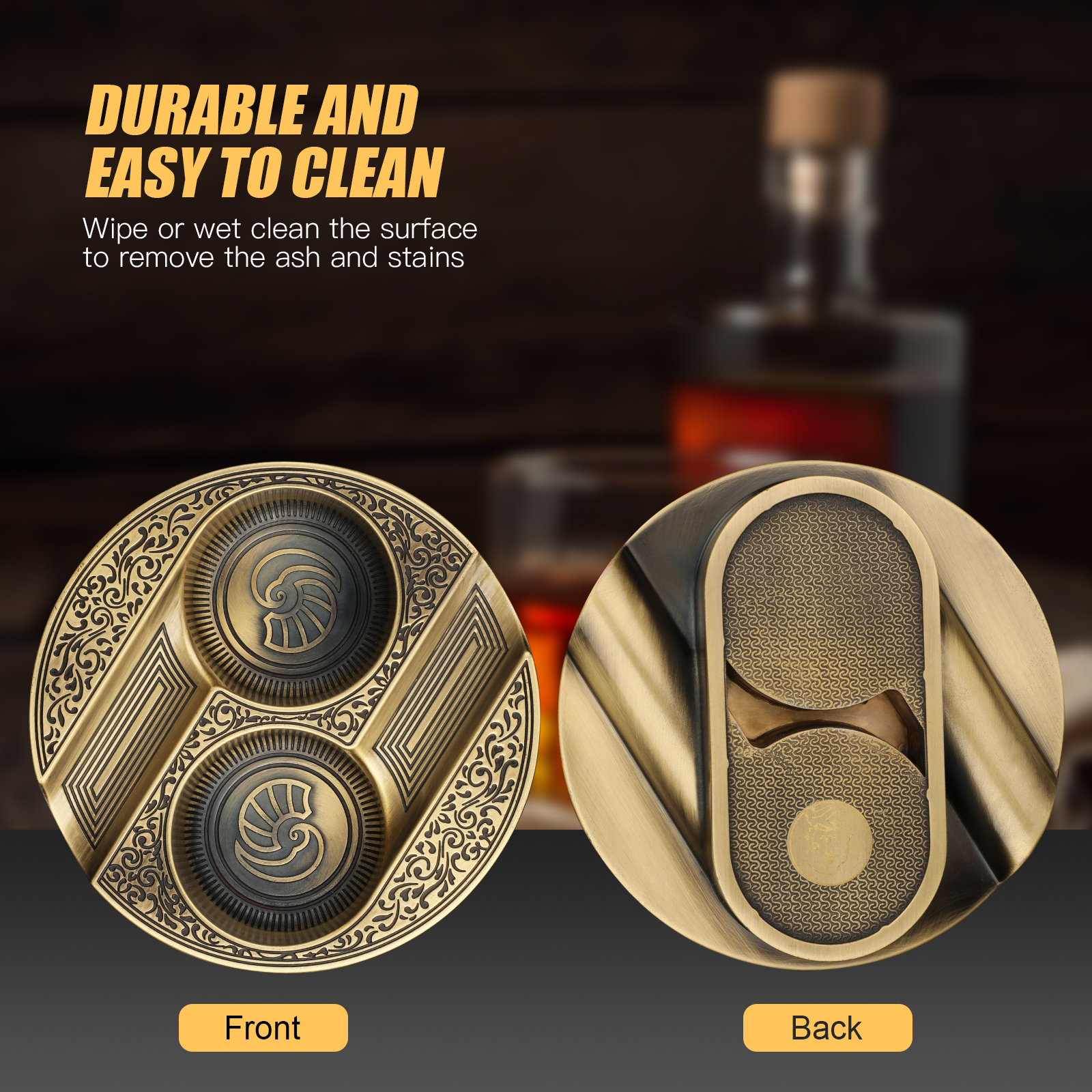 XIFEI Cigar Ashtray Metal Asht - Men'S Accessories Tray ulasan dan harga