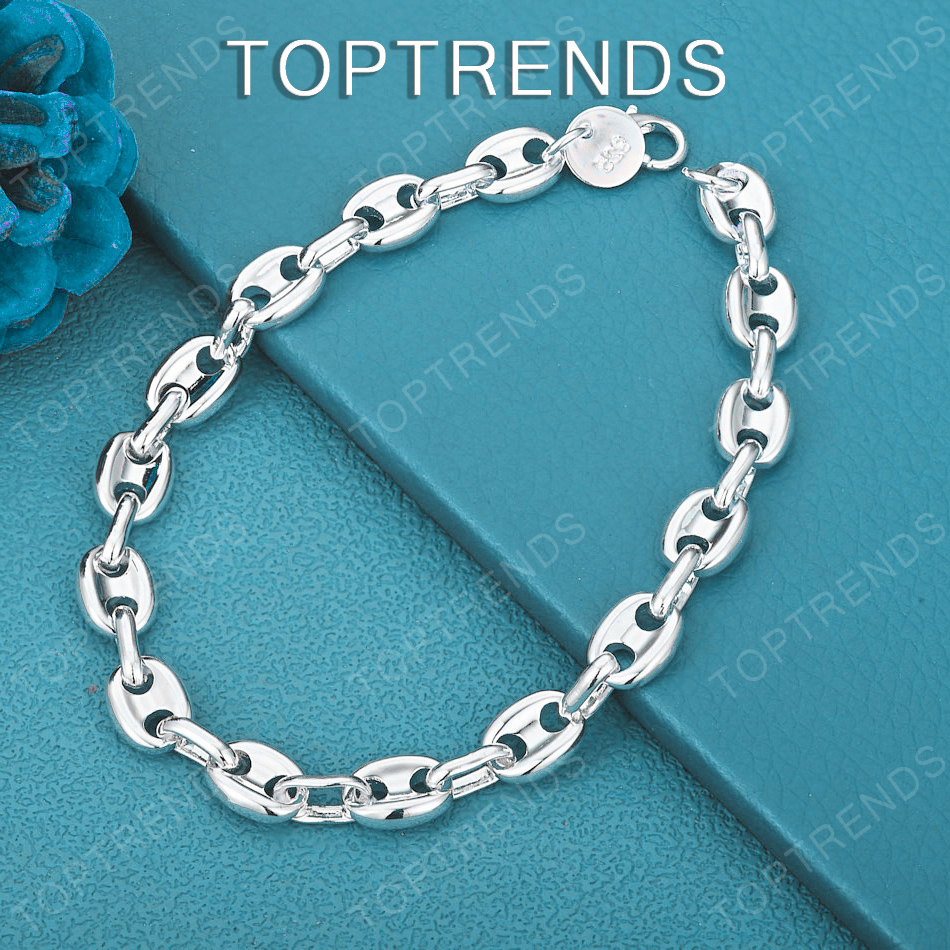 Cute 925 Sterling Silver Pig N - Men Accessories Chain And Bracelet ulasan dan harga