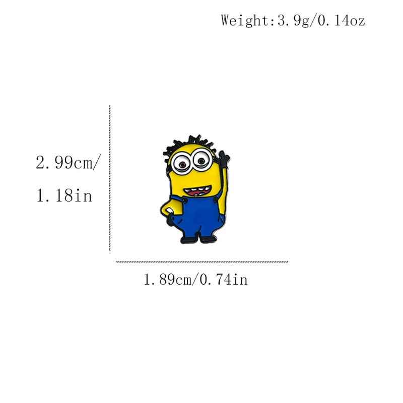 9pcs New Cute Cartoon Minions  - Lapel Pin Enamel ulasan dan harga