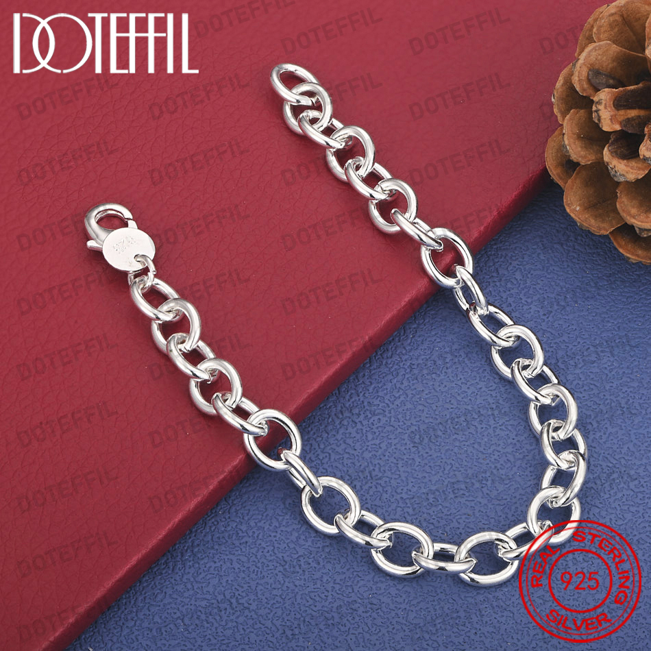 925 Sterling Silver 8-inch Cla - Men Accessories Chain And Bracelet ulasan dan harga
