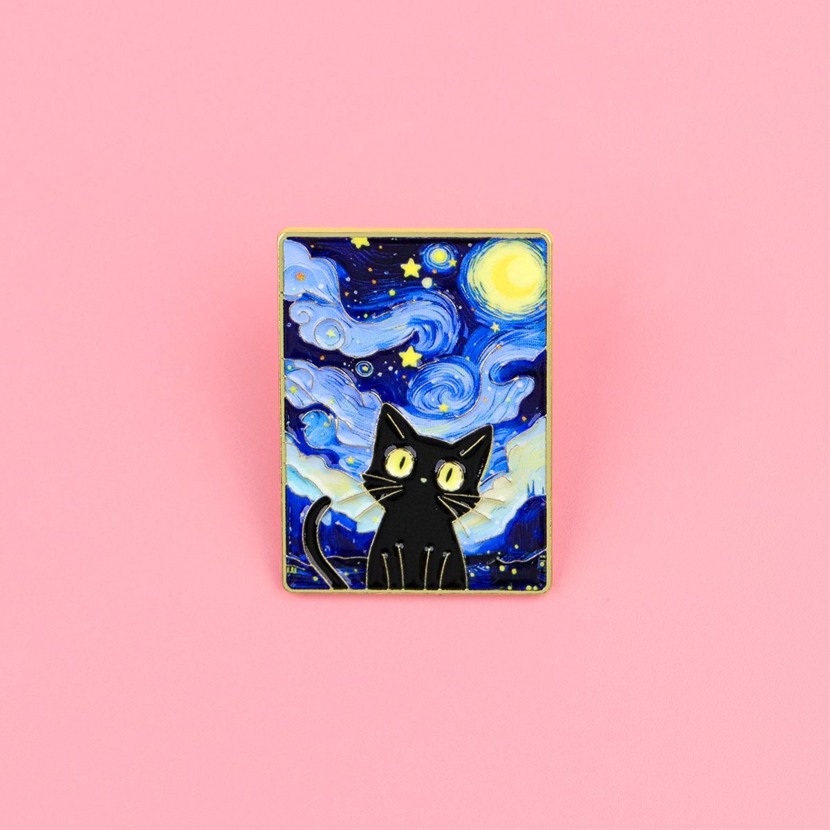 Starry Night by Van Gogh Blank - Lapel Pin Enamel ulasan dan harga