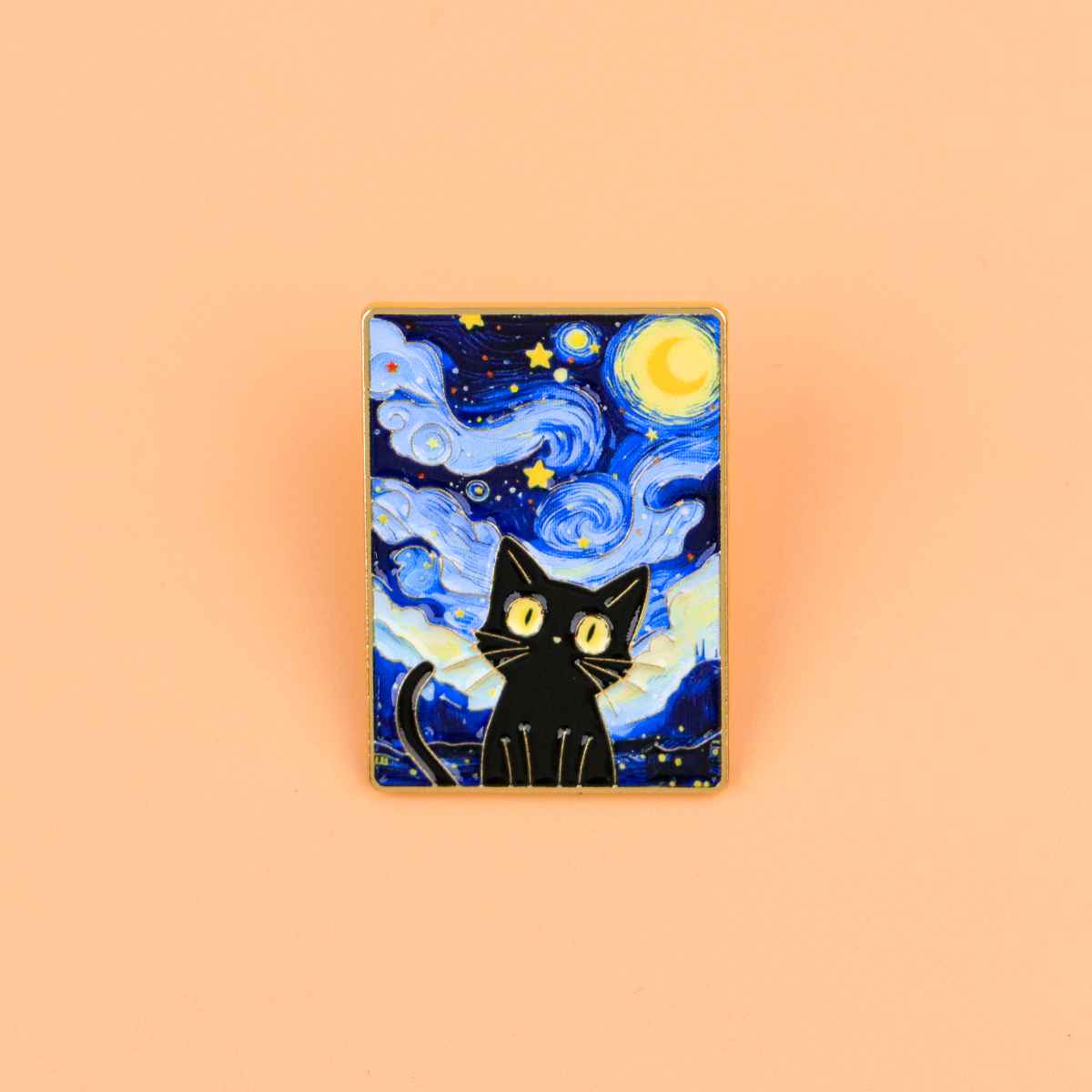 Starry Night by Van Gogh Blank - Lapel Pin Enamel ulasan dan harga