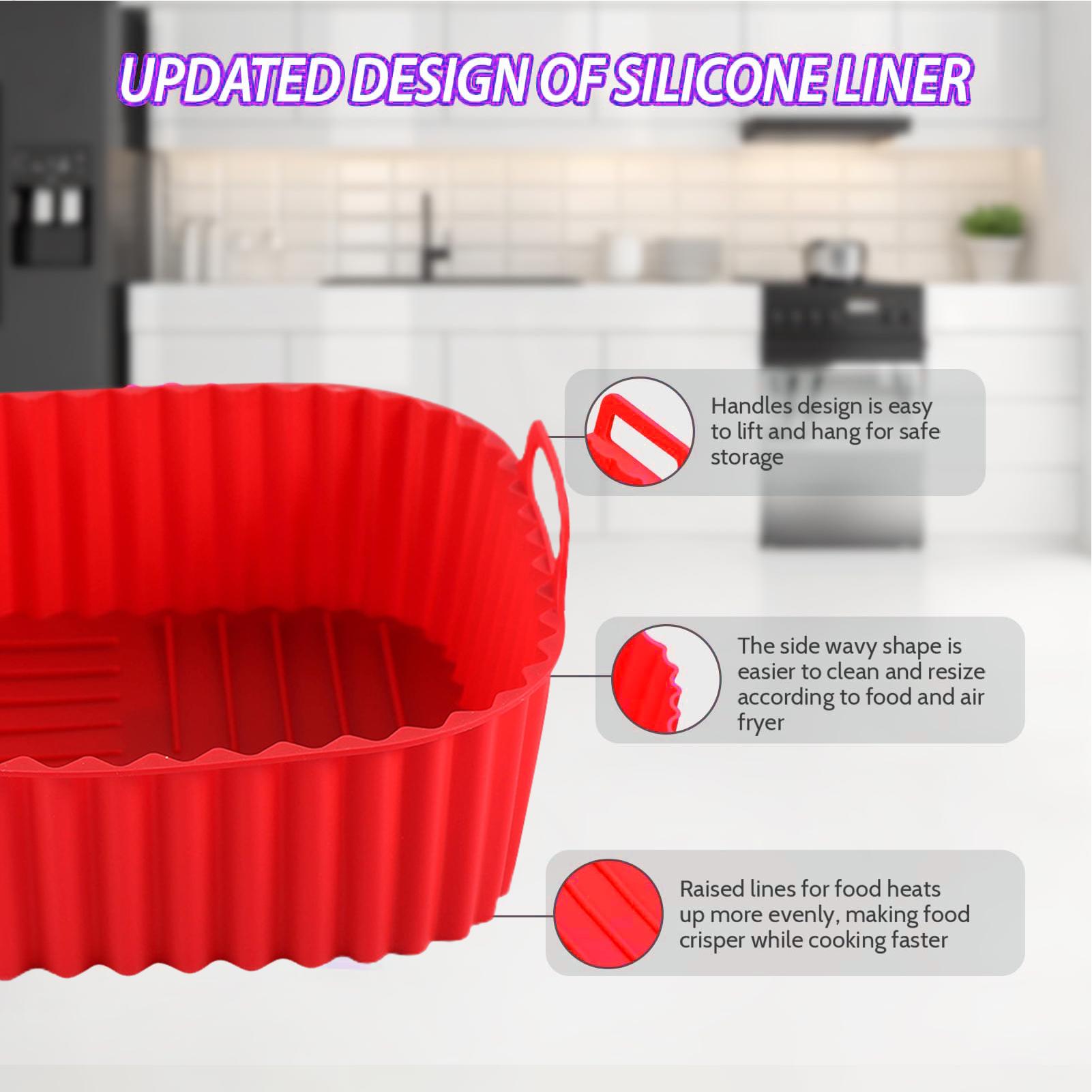 Air Fryer Silicone Liners Pot  - Men'S Accessories Tray ulasan dan harga