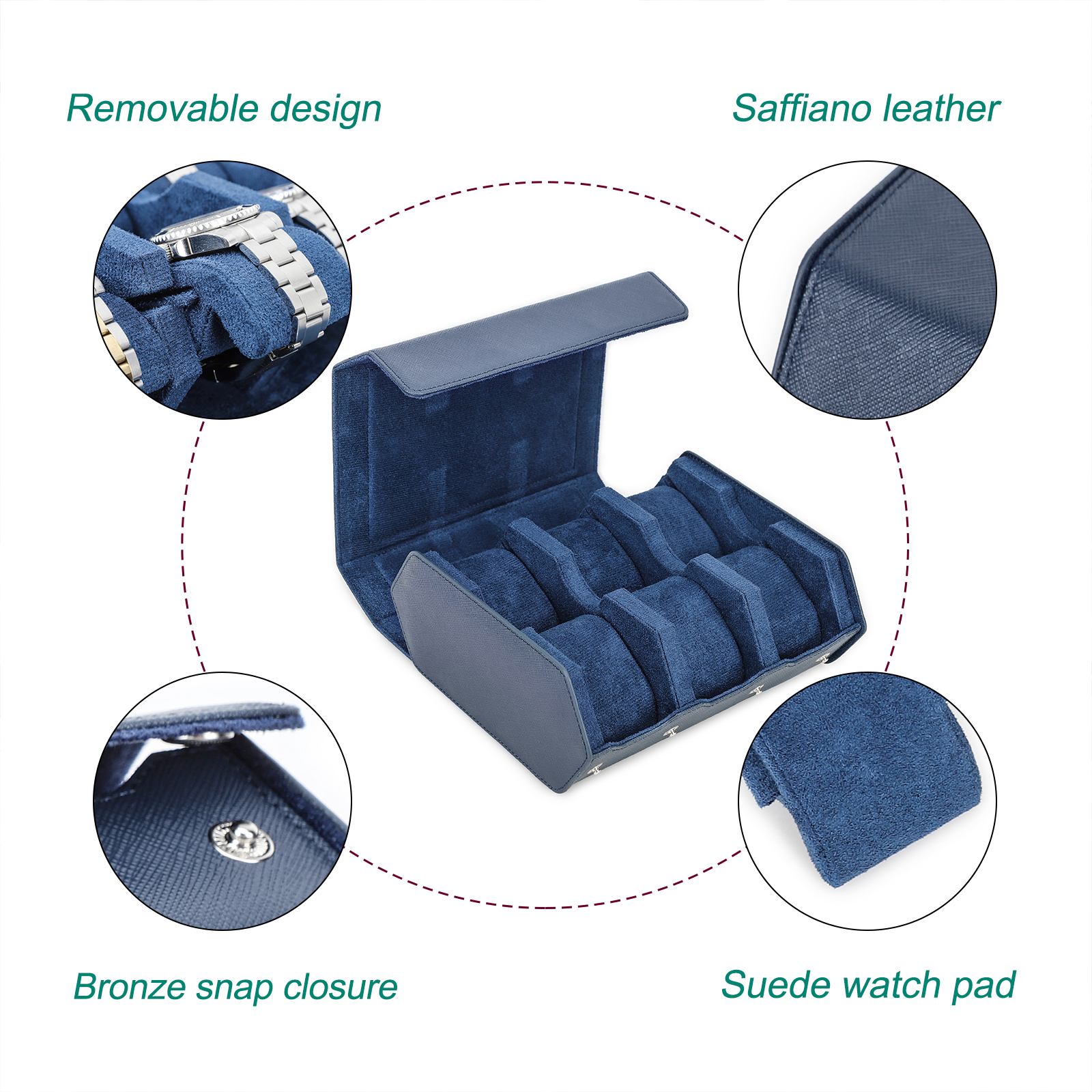 Genuine Leather Watch Travel C - Men Accessories Organiser ulasan dan harga
