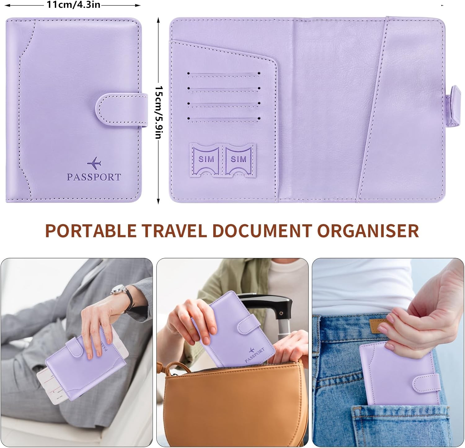 Passport Holder for Travel Cru - Passport Wallet Rfid ulasan dan harga