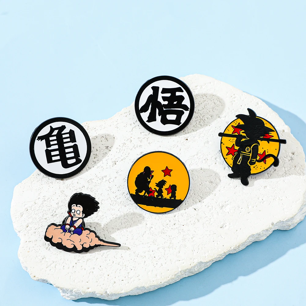 6 Pcs Hot Blooded Anime Brooch - Lapel Pin Enamel ulasan dan harga