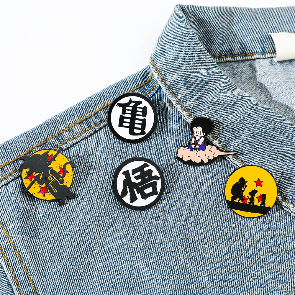 6 Pcs Hot Blooded Anime Brooch - Lapel Pin Enamel ulasan dan harga