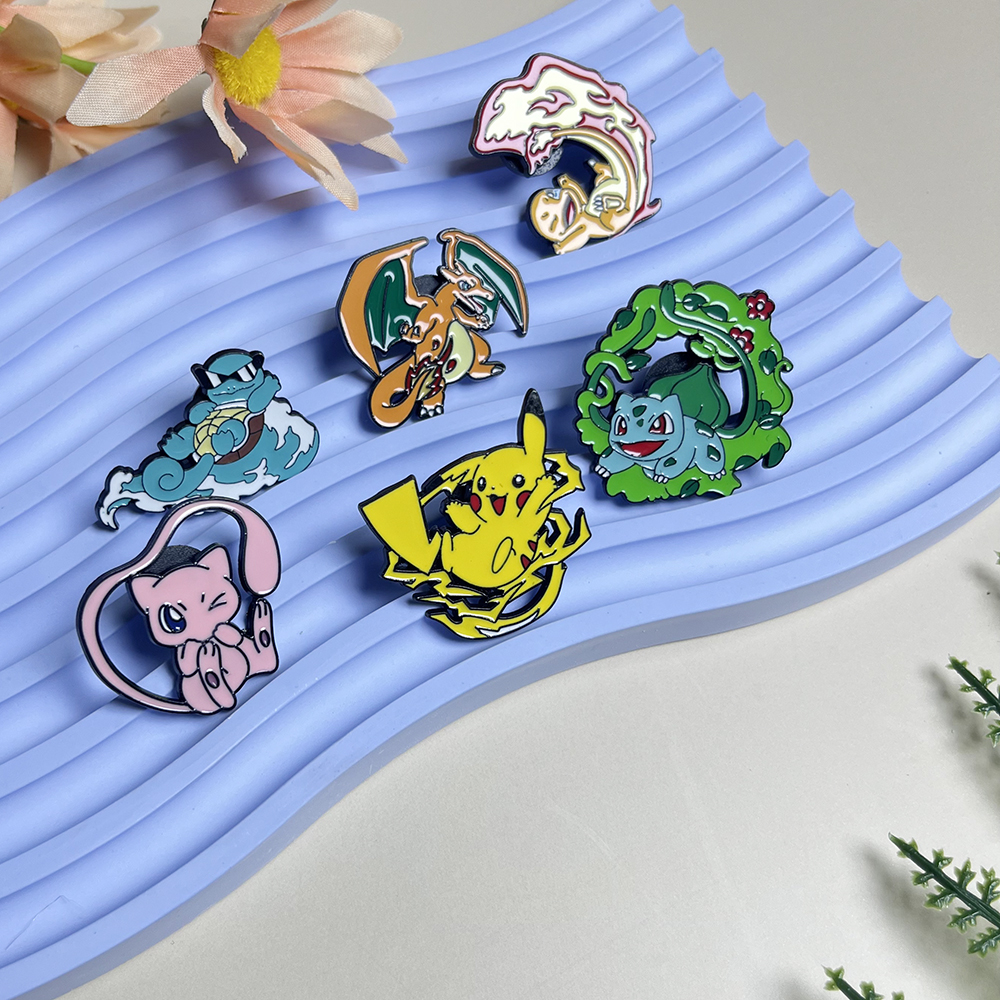 6pcs Anime Pins Set Pokemon En - Lapel Pin Enamel ulasan dan harga