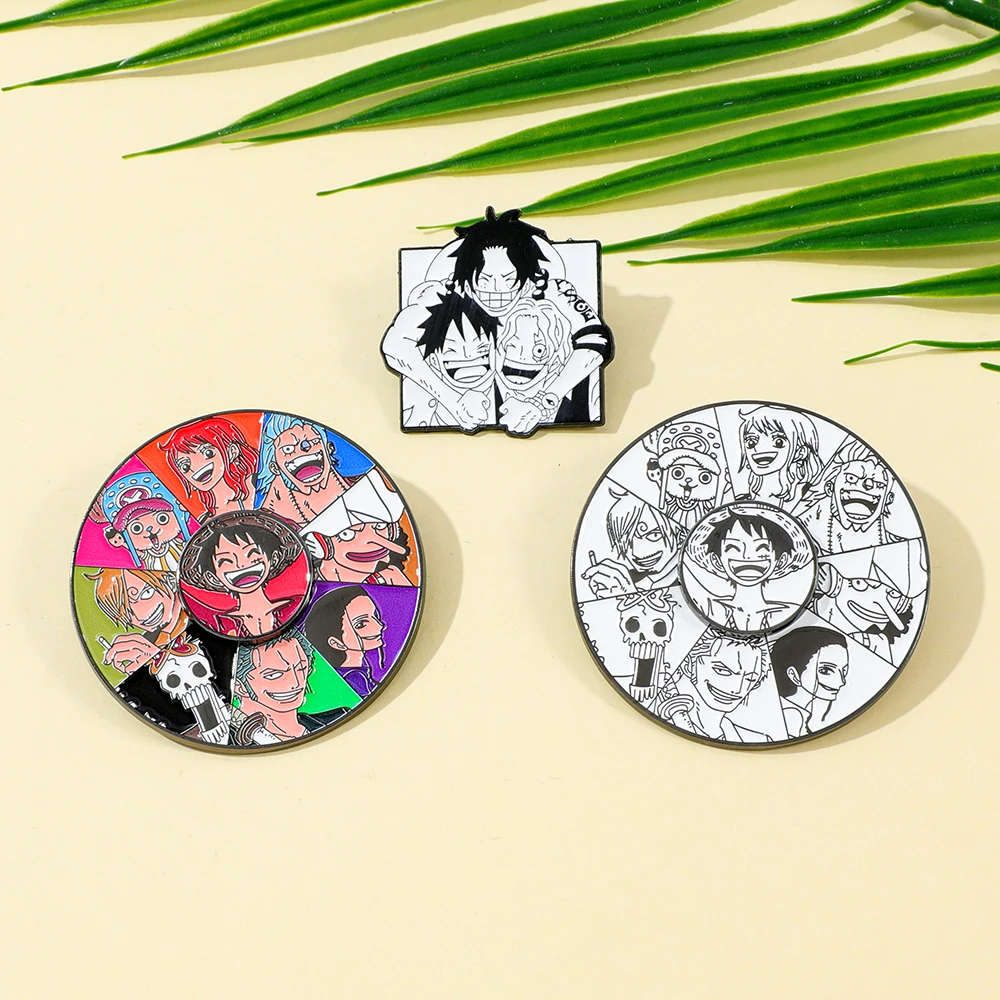 3 Pcs Anime One Piece Brooch L - Lapel Pin Enamel ulasan dan harga